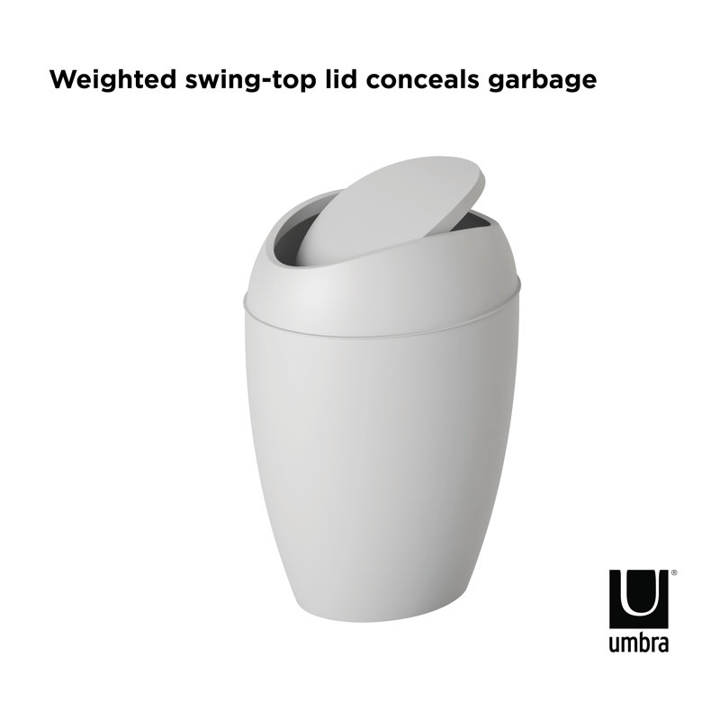 Umbra Twirla Plastic 2.2 Gallon Swing Top Trash Can & Reviews Wayfair